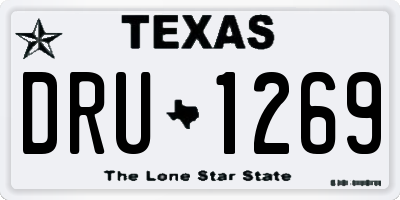 TX license plate DRU1269