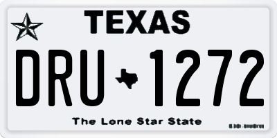 TX license plate DRU1272
