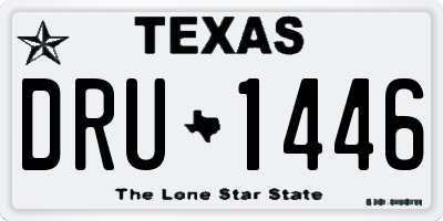 TX license plate DRU1446