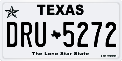 TX license plate DRU5272