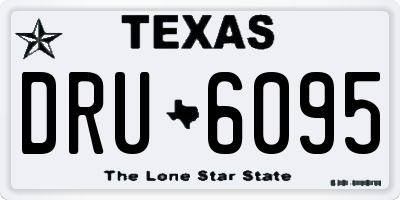 TX license plate DRU6095