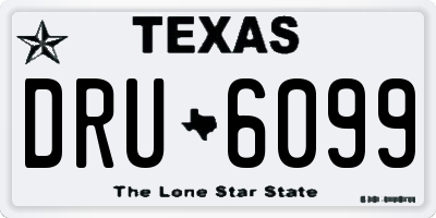 TX license plate DRU6099