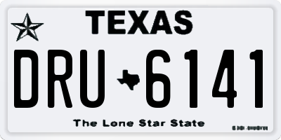 TX license plate DRU6141