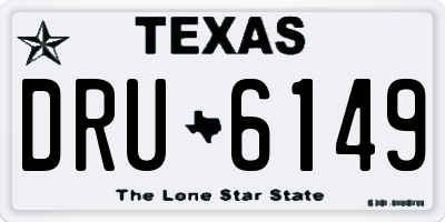 TX license plate DRU6149