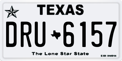 TX license plate DRU6157