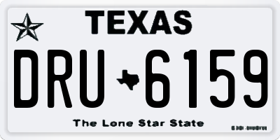 TX license plate DRU6159