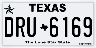 TX license plate DRU6169