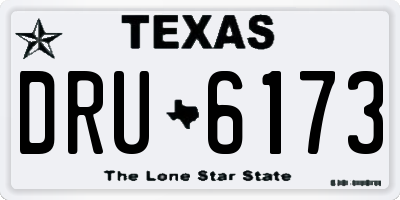 TX license plate DRU6173