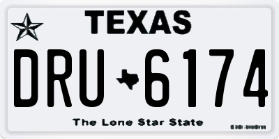 TX license plate DRU6174
