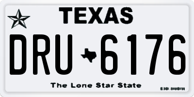 TX license plate DRU6176