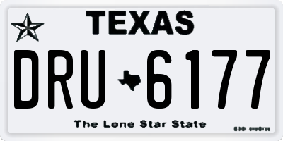 TX license plate DRU6177
