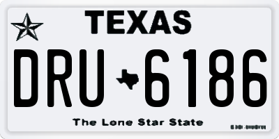 TX license plate DRU6186