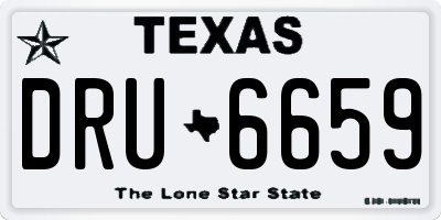 TX license plate DRU6659