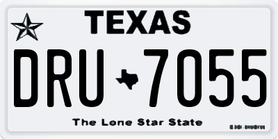 TX license plate DRU7055