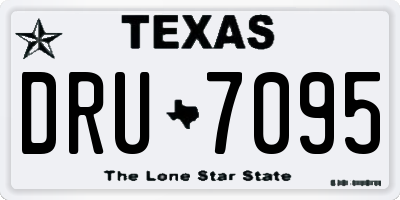 TX license plate DRU7095