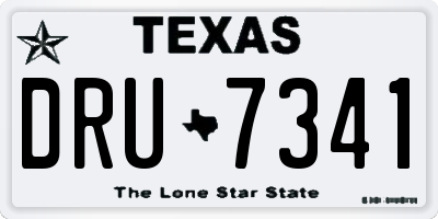 TX license plate DRU7341