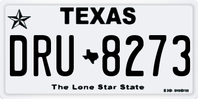 TX license plate DRU8273