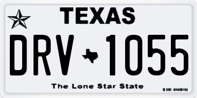TX license plate DRV1055
