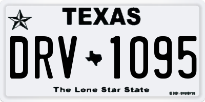 TX license plate DRV1095