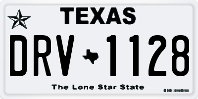 TX license plate DRV1128