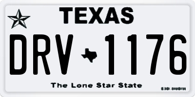 TX license plate DRV1176