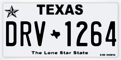 TX license plate DRV1264