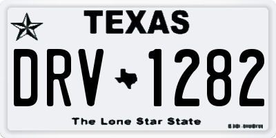 TX license plate DRV1282
