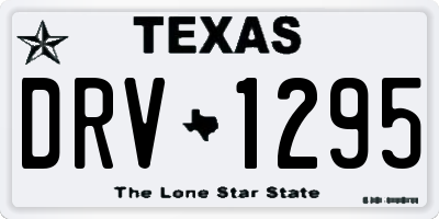 TX license plate DRV1295