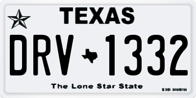 TX license plate DRV1332