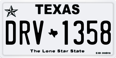 TX license plate DRV1358