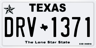 TX license plate DRV1371