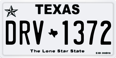 TX license plate DRV1372