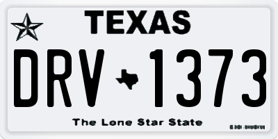 TX license plate DRV1373