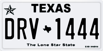 TX license plate DRV1444
