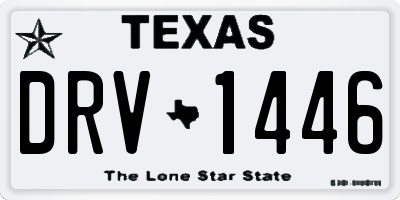 TX license plate DRV1446
