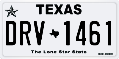 TX license plate DRV1461