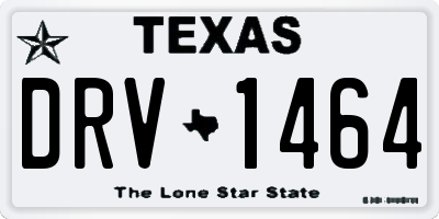 TX license plate DRV1464