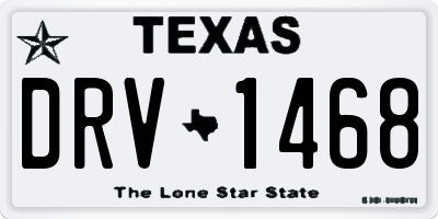 TX license plate DRV1468