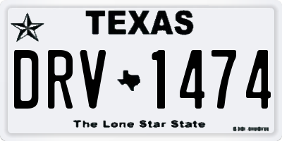 TX license plate DRV1474