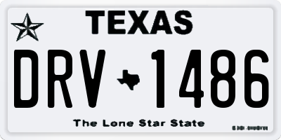 TX license plate DRV1486