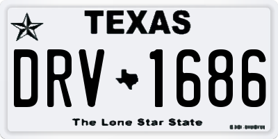 TX license plate DRV1686