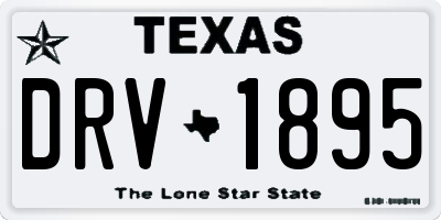 TX license plate DRV1895