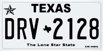 TX license plate DRV2128