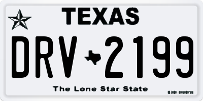TX license plate DRV2199