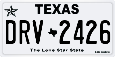 TX license plate DRV2426