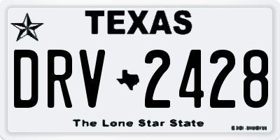 TX license plate DRV2428