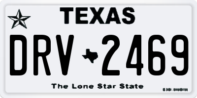 TX license plate DRV2469