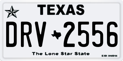 TX license plate DRV2556