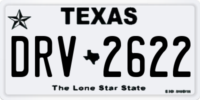 TX license plate DRV2622