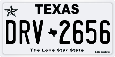 TX license plate DRV2656